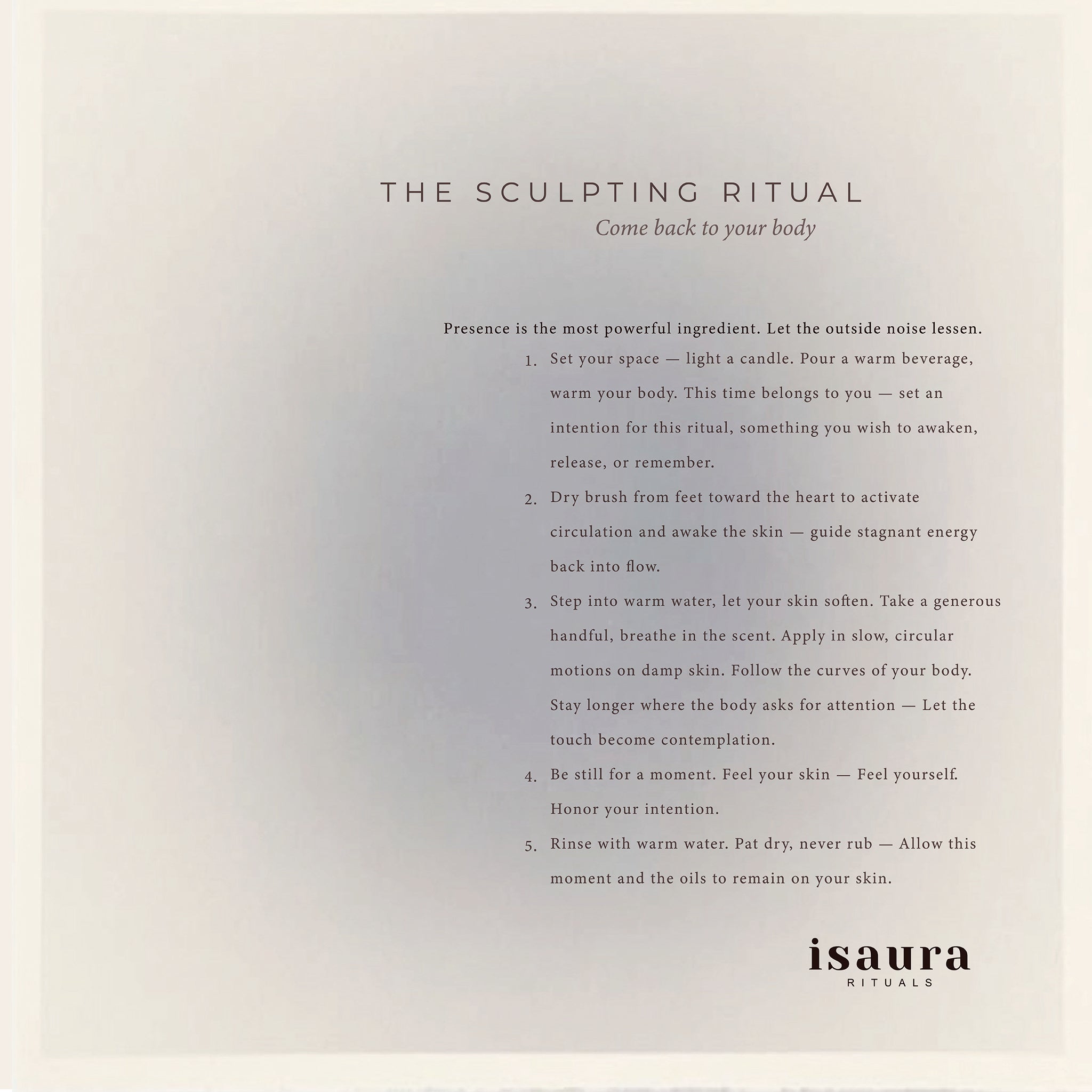 The Sculpting Ritual